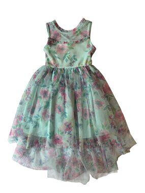 Girls Floral Zunie Dress Size XS